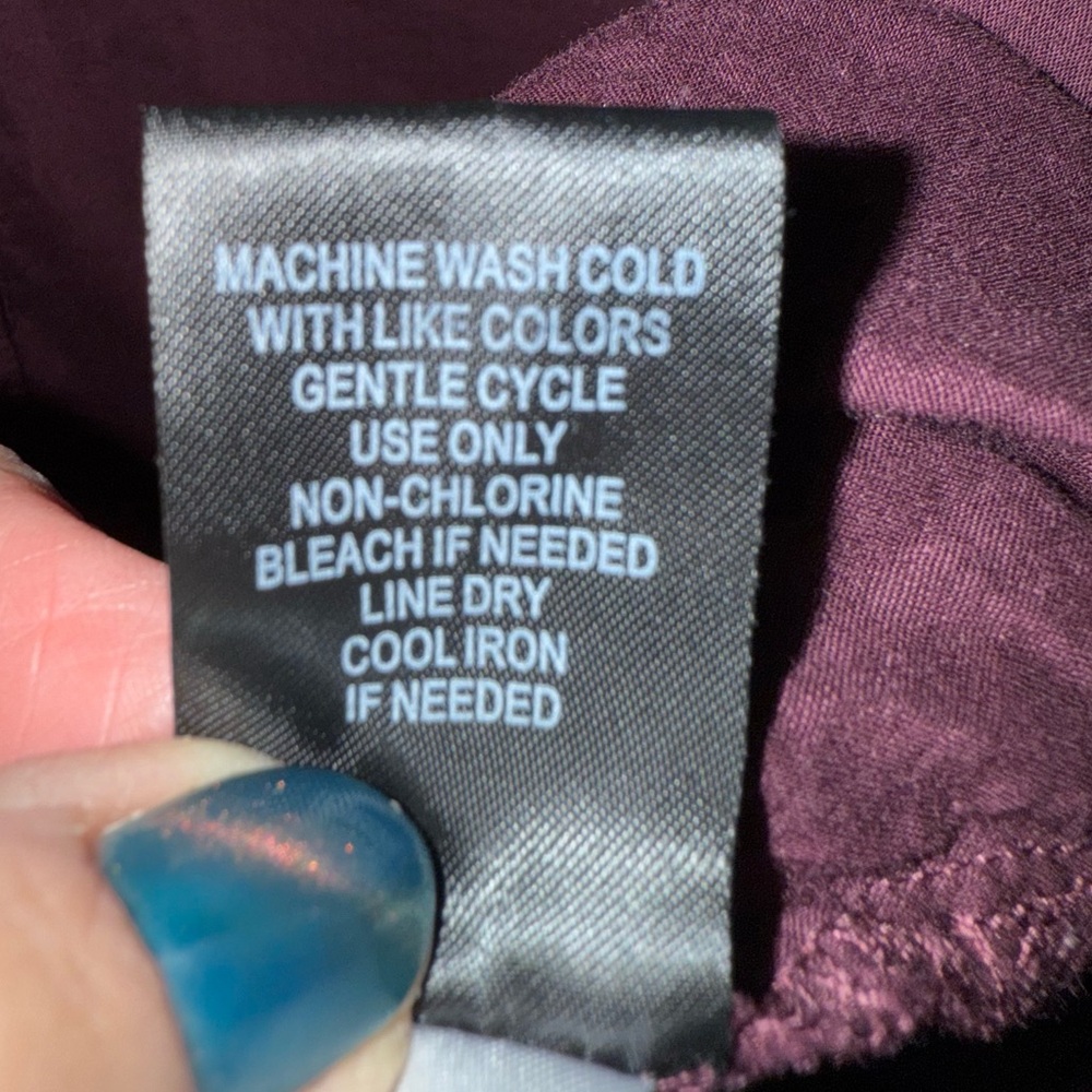 Torrid Cotton Blend Split Neck Button Up Blouse G… - image 14